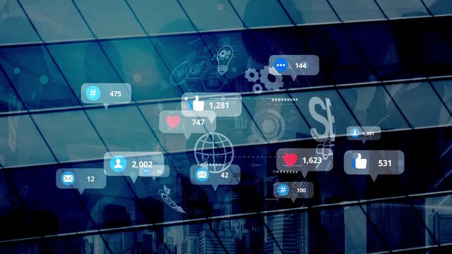 Social media marketing strategy with engagement metrics. Social marketing boosts media visibility. Social media marketing drives traffic. Social media marketing increases engagement. Muxer