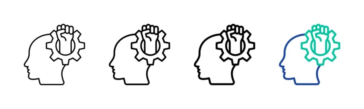 Entrepreneurial Spirit Icon Collection Different Style Outline