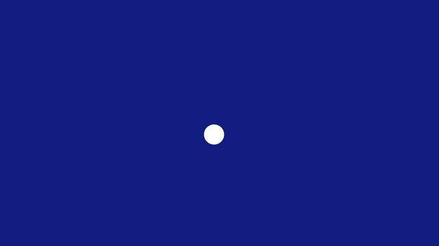 Single White Dot Centered on a Deep Blue Background circle spot