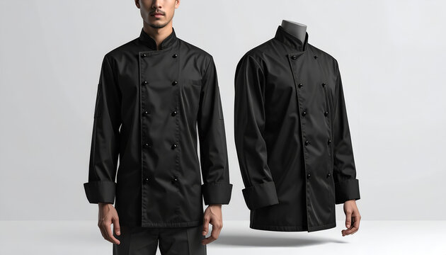 Professional Black Chef Jacket for Culinary Professionals.