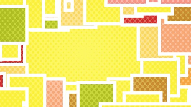 Geometric Rectangular Pattern Mosaic 4K