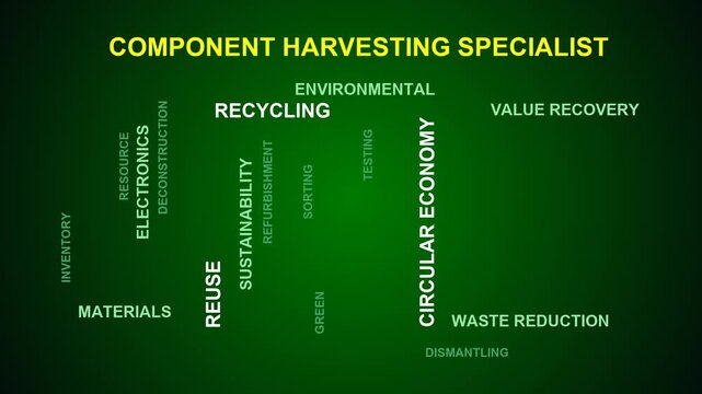 Component Harvesting Specialist Word Cloud