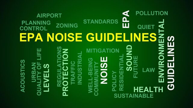 Epa Noise Guidelines Word Cloud