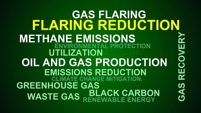 Flaring Reduction Word Cloud