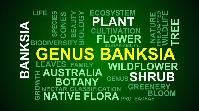 Genus Banksia Word Cloud