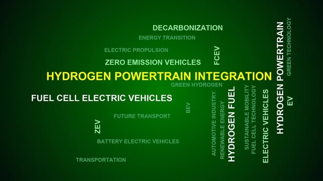 Hydrogen Powertrain Integration Word Cloud