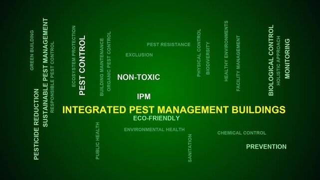 Integrated Pest Management Buildings Word Cloud