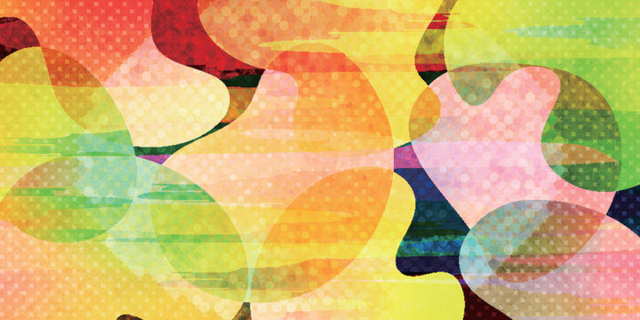 Vibrant Abstract Background with Geometric Patterns