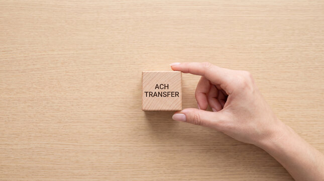 ACH Transfer Concept &ndash; Electronic Funds Movement, Banking Transactions, and Secure Payment Representation