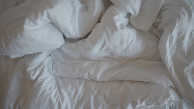 Bedding arrangement in a cozy bedroom