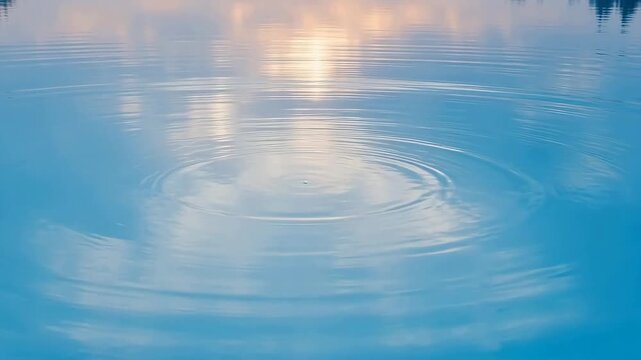 Raindrops on a Still Lake