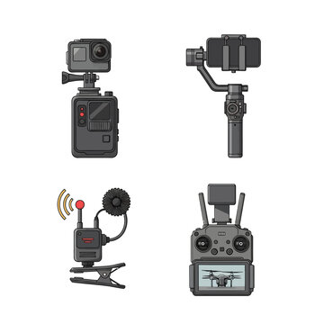 Professional video production and remote control hardware set