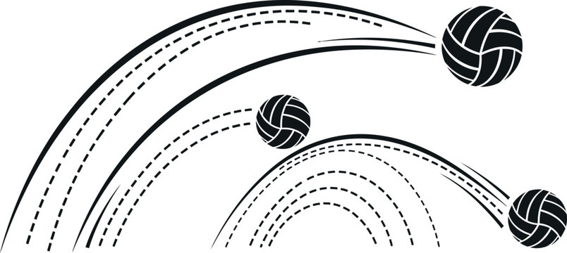 Vector illustration showing a step-by-step discus throw technique in continuous motion with dotted lines and circles.