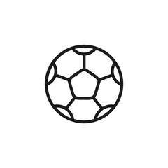 Naklejka premium Football soccer ball minimalist