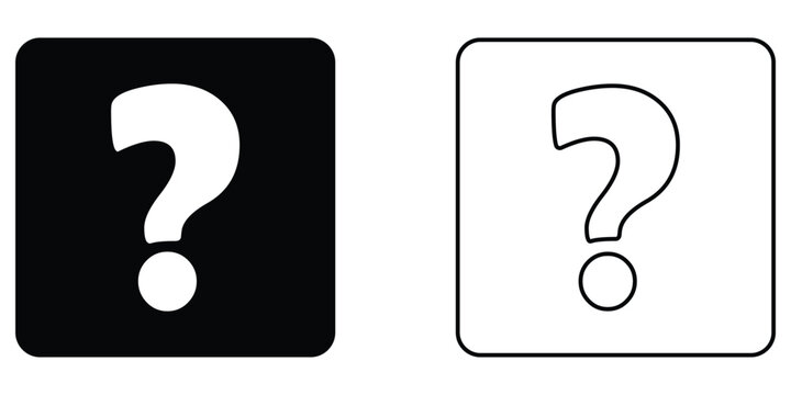 Question marks Icon. Bubble question icon. Question mark symbol on isolated white background. Set related to question marks eps 10.