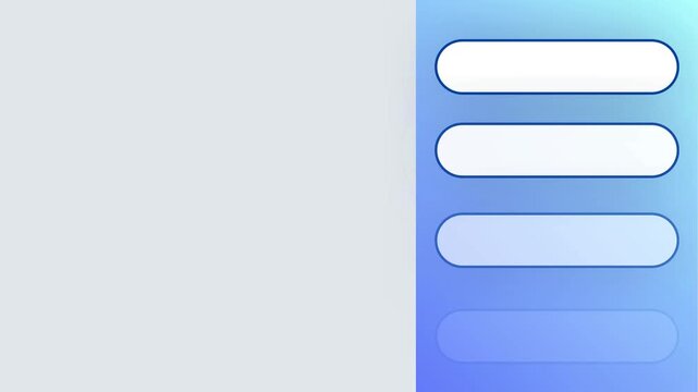 Abstract blue gradient background with rounded rectangular frame for text