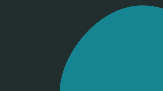 Abstract dark background with a smooth teal curved shape on the right side