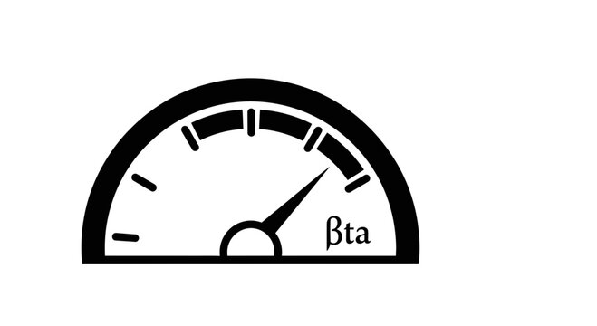 Beta Test Gauge Icon - Measuring Performance and Progress