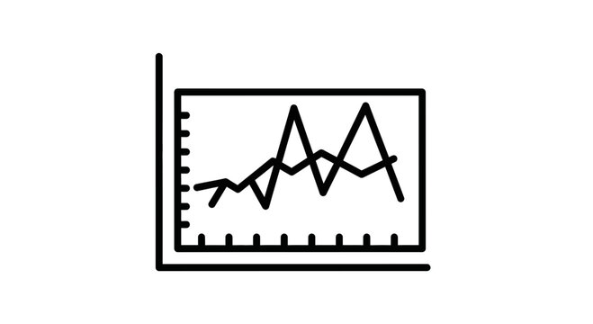 Business Growth Chart Icon Vector