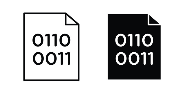 Binary code icon