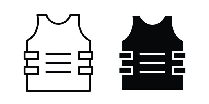 Bulletproof vest icon
