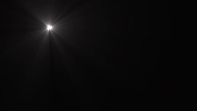 High-quality stock footage of sun rays light effects, overlays or flare glow array isolated on black background. overlay, light transition, Photo camera flashes on the stadium, 