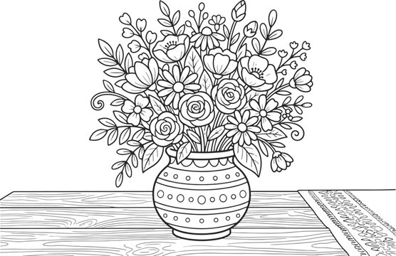 flower vash line art.eps