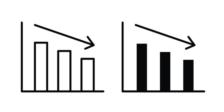 Reduction chart icon