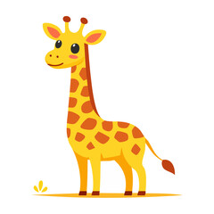 Obraz premium Cute cartoon giraffe illustration