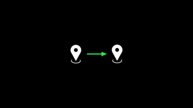 Location Mark Icon Loop Animation