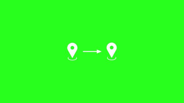 Location Mark Icon Loop Animation
