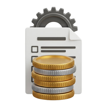 Financial Checklist and Gear Icon