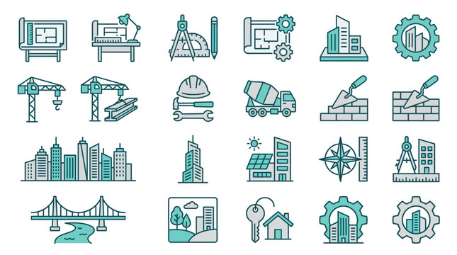 Construction and Architecture Icons for Design Projects (7)