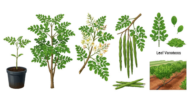 Moringa Plant Variations