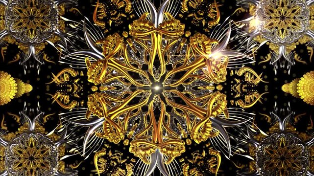 Metallic Ethnic Ornament 1
