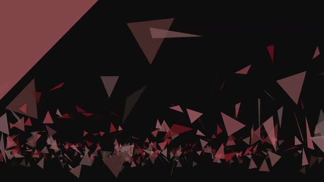 Minimal abstract geometric loop animation of red and black shapes, perfect for motion graphics and visual effects with a dark and dynamic mood.