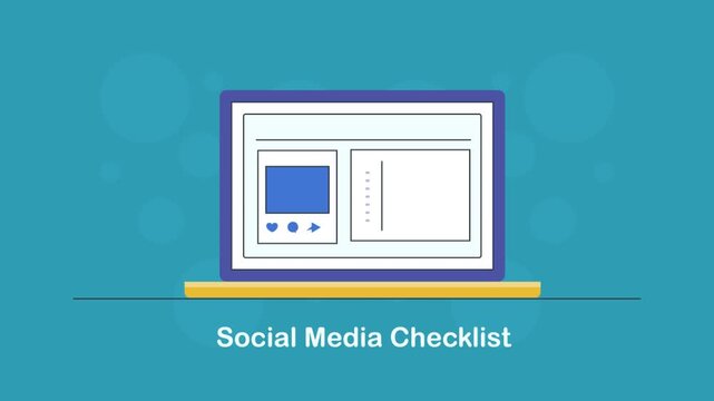 Social media marketing dashboard with post preview and optimization checklist.