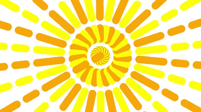 Radiating Sunburst Pattern with Concentric Layers 4K