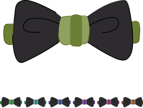 elegant bow ties men cartoon. tuxedo accessory, business formal elegant bow ties men sign vector