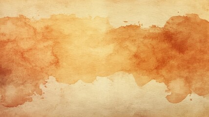 Obraz premium Vintage paper texture with sepia watercolor wash abstract background for artistic design projects.