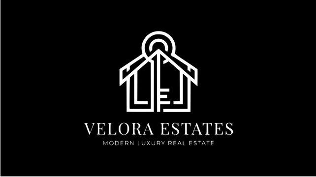 Real estate family icon vector illustration logo for business 