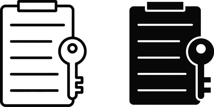 Key takeaway icon symbol isolated on white background for business insights and learning concepts.