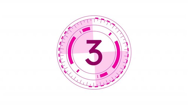 Limited time offer sale HUD circular countdown animation. Marketing alert animated timer progress indicator for light theme. Fear of missing out. Modern UI. Loading state. HD video with alpha channel