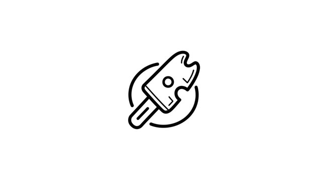 Electric Plug Icon Symbol Design.