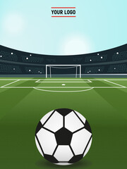 Plantilla de redes sociales de futból © Leslie