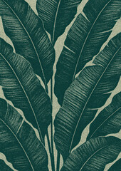 Obraz premium Tropical leaves textured pattern