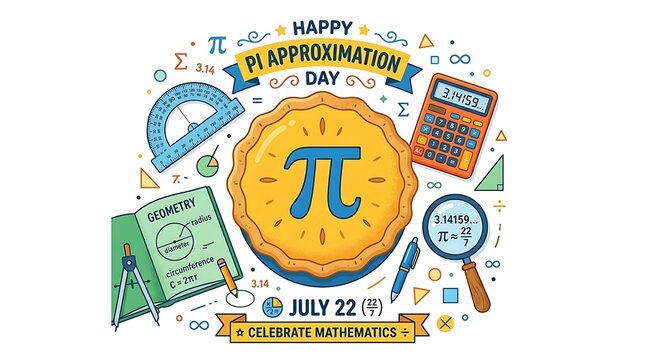 Happy pi approximation day celebration with math tools