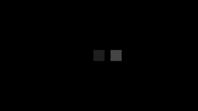 Typing loading dots on green background with alpha channel. Load dot icons  for dark mode game interface. 4K video