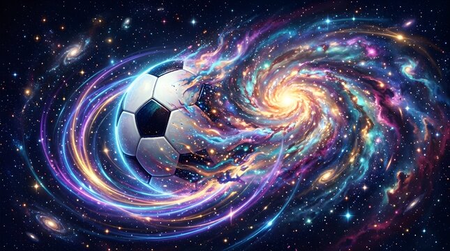 An abstract illustration of a dark galaxy space background featuring a vibrant blue fractal vortex swirling with starlight energy and intricate spiral patterns in a cosmic motion design