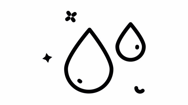 water droplets liquid icon

